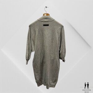 Fear of god essential WOMENS Knit Gray Long Jacket Cardigan 2XS XXS Like new